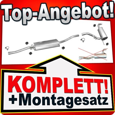 Silencieux échappement Pour Mercedes Viano W639 2.0/2.2 CDI SWB - Longueur 104 Cm, Neuf, Garantie 30 Mois