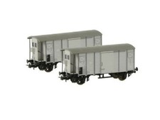 Liliput L230148 – Set 2 Wagons Marchandises Couvert K2 Livrée Gris – SBB Ep.