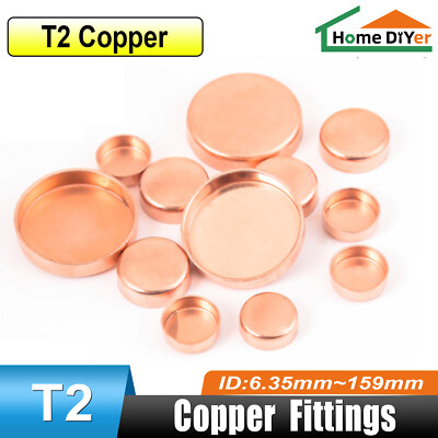 #ad Copper End Feed Stop End Cap Fittings Inside Dia 9.52mm 108mm For Pipe Plumbing $262.19