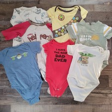 Baby Boys Bundle of 7 3-9 mo - Star Wars, Okie Dokie, Disney, Faded Glory