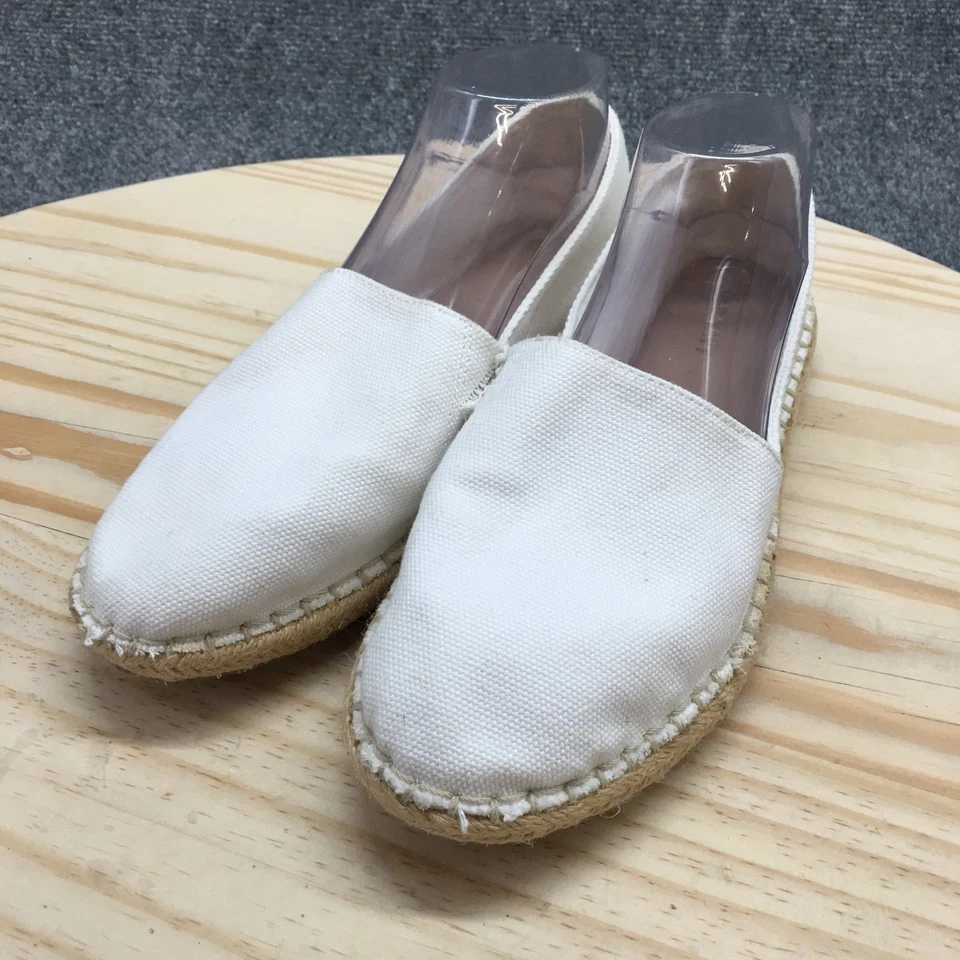 Old Navy туфли женщин 9 повседневный поскользнуться на Espadrille мокасины плоскостях белая ткань - Изображение 3 из 4