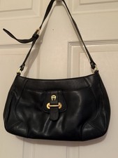 Eitenne Aigner Vintage Black Leather Handbag
