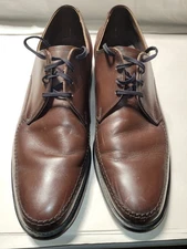 brown leather U-tip derby dress shoes Size 12 B "Leather Classics by Mason"