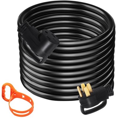 Durable 50FT 50 Amp Extension Cord 6AWG/3C+8AWG/1C N14-50P 125/250V Rated