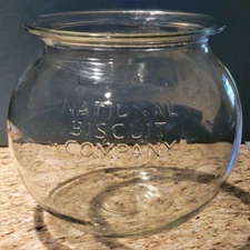 National Biscuit Company NABISCO Country Store Counter Top Display Jar