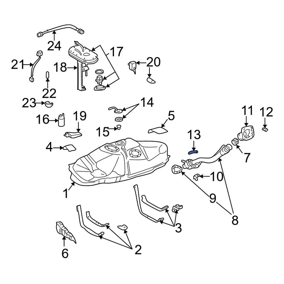 For Toyota Tacoma 1995-2004 Toyota 2309175020 Fuel Hose - Изображение 4 из 4