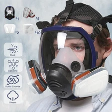 US 15 in 1 For 6900 Facepiece Respirator Gas Mask Full Face Spraying Painting