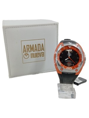 Armada Herren Armbanduhr Sportlich Schwarz Orange