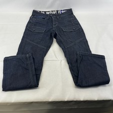 GIO GOI Blue Jeans Mens Denim Straight Leg W32 L31 - It Is What It Is