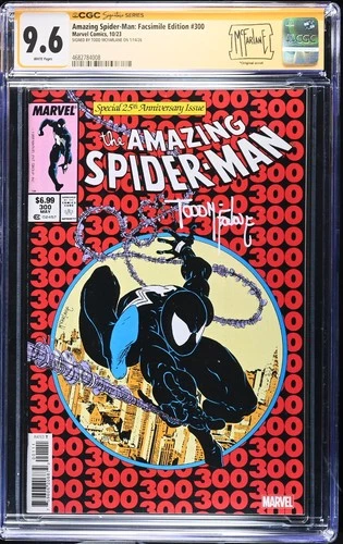 Amazing Spider-Man Facsimile #300 Marvel Signed Todd Mcfarlane CGC 9.6 NM+  1