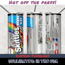 Sublimated Zombie Skittles 20oz Tumbler ( BRAND NEW )