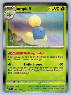 Jumpluff 003/193 Paldea Evolved Holo NM Pokemon