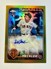 Wade Meckler 2024 Topps Chrome Update ROOKIE GOLD /50 REFRACTOR AUTO RC