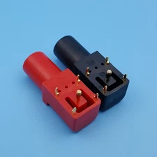 10Pcs Safety Banana Female Jack PCB Socket Connector Right Angle Gold-Plated 4mm