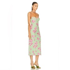 LOVESHACKFANCY Sima Floral Midi Dress Size large $345
