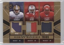 2014 SPx Winning Materials Trios 11/15 Ka'Deem Carey Bishop Sankey Patch b6s