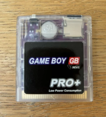 Game Boy Pro + Flash Cart Cartridge Everdrive ROM GB GBC SD Card Games Retro