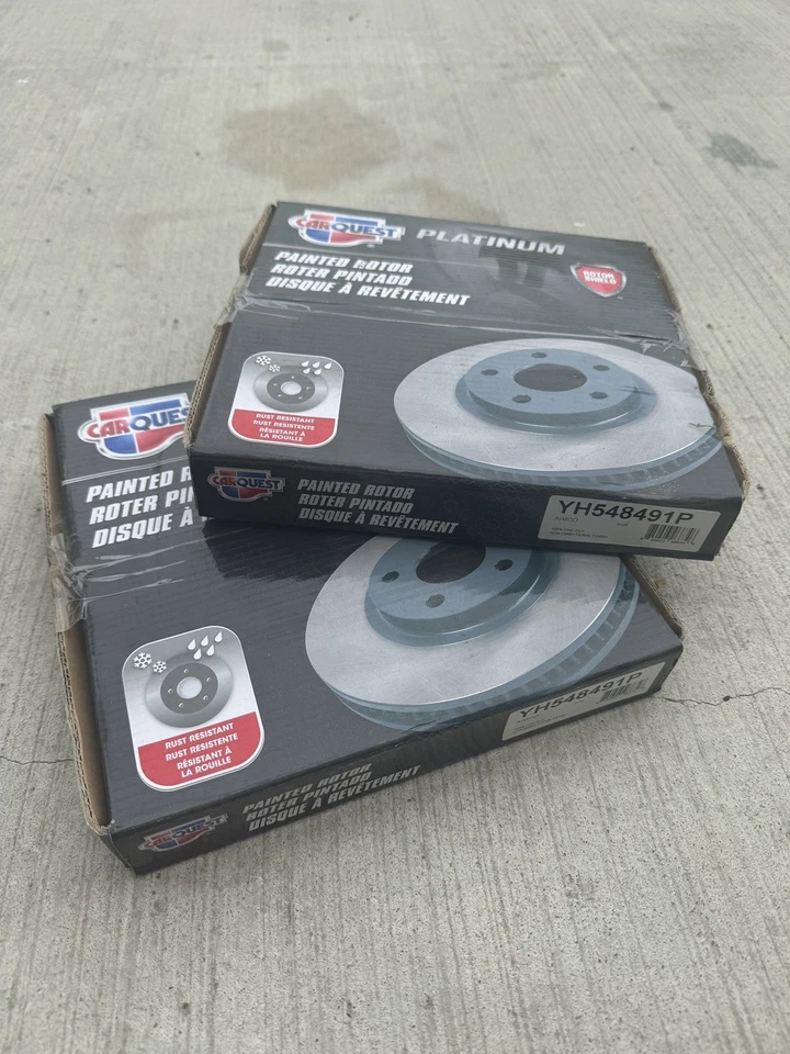 Rotor de freno pintado Carquest Premium YH548491P Honda Civic Foto 2 de 4