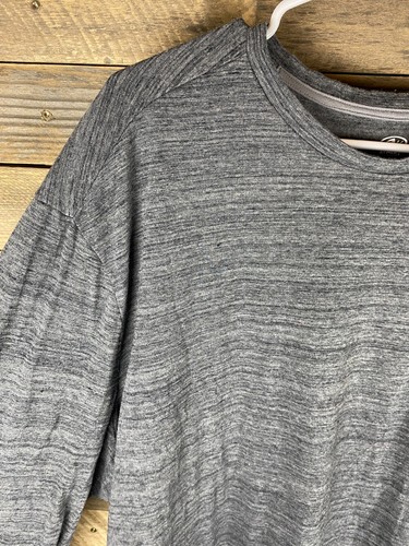 Athletic Works Dri Works Men's Sz 3XL Heather Gray Long Sleeve Shirt - Picture 2 of 10