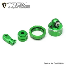 TRLX003YLWZ0L ALUMINUM SHOCK CAP AND BOTTOM RETAINER FOR PROMOTO GREEN