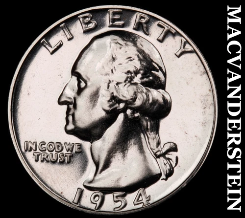 1954 Washington Quarter- Silver- Choice Gem Proof Luster No Reserve #J270