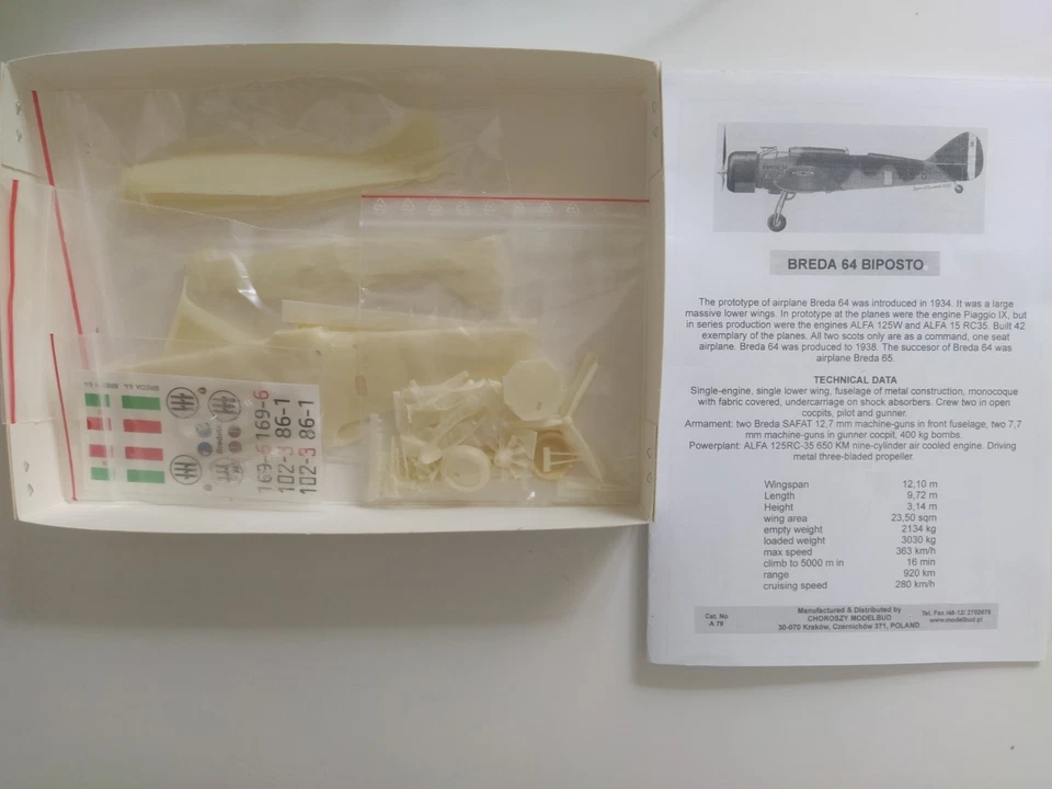 Breda 64 Biposto, 1:72-Choroszy Modelbud(SPEDIZIONE TRACCIATA) - Immagine 2 di 2