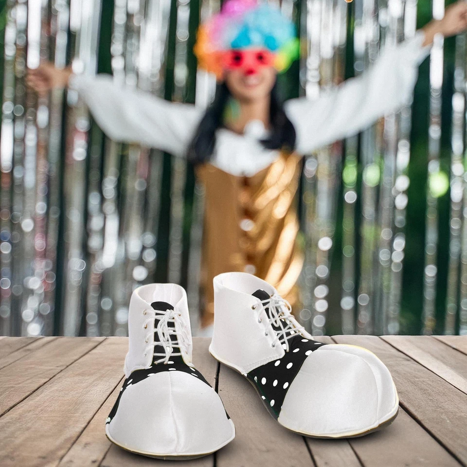 Негабаритный белый клоун костюм обувь для взрослых - Изображение 2 из 4