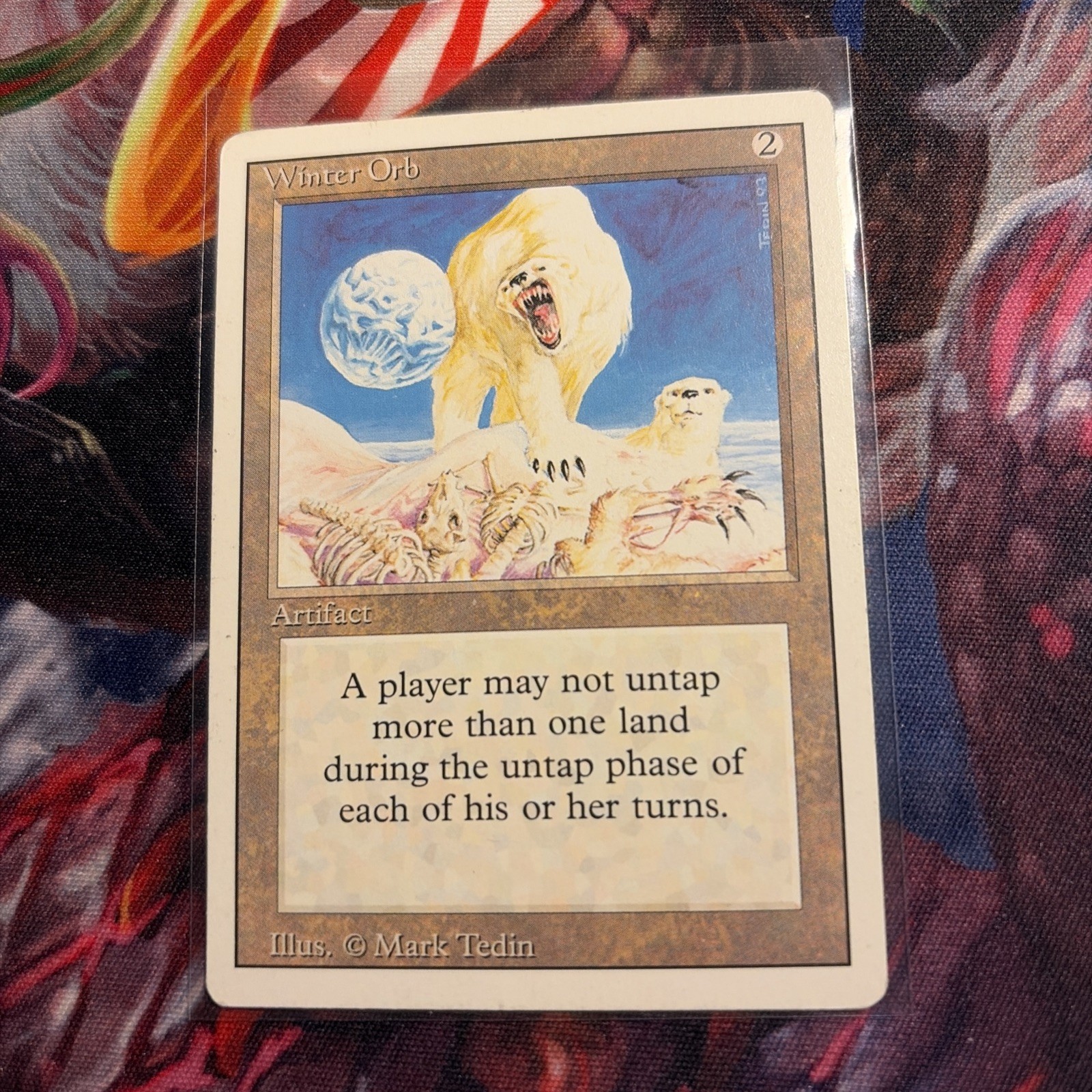 WINTER ORB  Revised Edition Magic the Gathering   moderate play condition mp