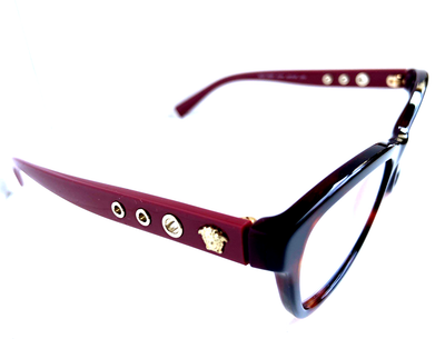 New Versace Mod. 3225 5184 Tortoise Red 54mm Cat Eye Women display picture 2