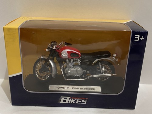 1:18 Triumph Boneville T100 Welly Legendary bikes Diecast Bike Motorcycle - Picture 5 of 6