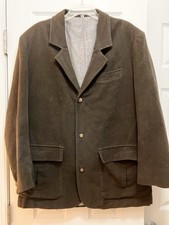 J Peterman Cotton Blazer Brown Size 42
