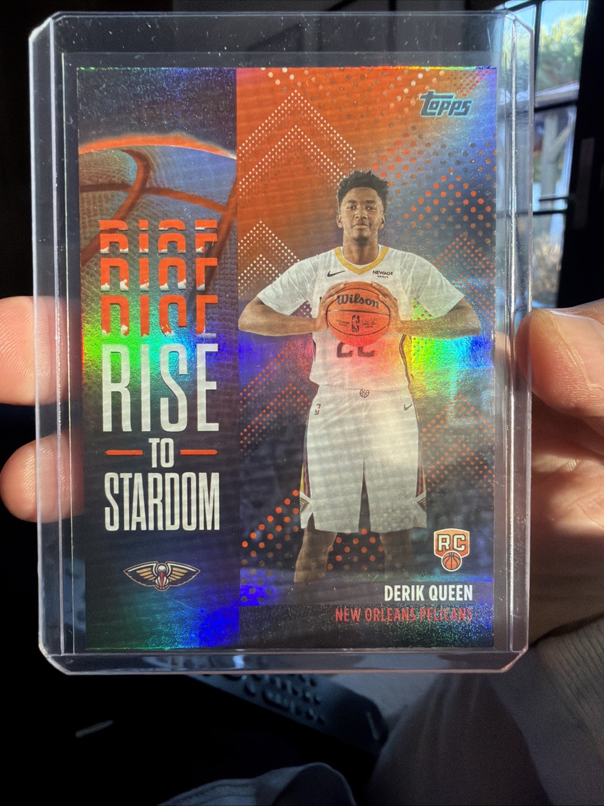 2025-26 Topps Basketball DERIK QUEEN RC #RTS-13 Rise to Stardom Orange Foil /25