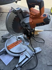 RIDGID R4113 15 Amp 10 inch Dual Miter Saw with LED Cut Line Indicator(FC)