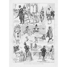 PT BARNUM & BAILEY The Greatest Show on Earth at Olympia - Antique Print 1898