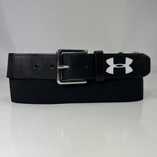 Under Armour Black Stretchy Baseball Belt - Size 26-36