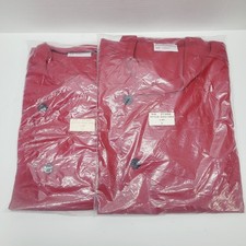 Uncommon Thread Chef Coat Unisex size L Red Burgundy 0482-1904 NEW Lot of 2
