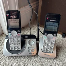 VTech Cordless Phone Base and 2 Handsets Expandable CS5229-2