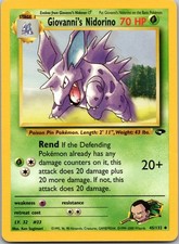 Giovanni's Nidorino 45/132 Gym Challenge Unlimited NM on eBay