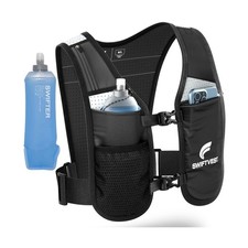 Running Phone Holder Vest with 500ml/17oz Water Bottle  Reflective Hydration...