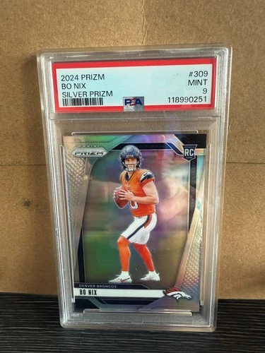 2024 Panini Prizm - Rookies Bo Nix #309 Silver Prizm (RC)