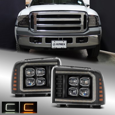 For 05-07 Ford Super Duty/Excursion NOVA-Series LED Projector Black Headlights