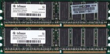 512MB 2x256MB DDR-400 INFINEON Memory KIT PC3200 HYS64D32300HU-5-C HP 326667-041