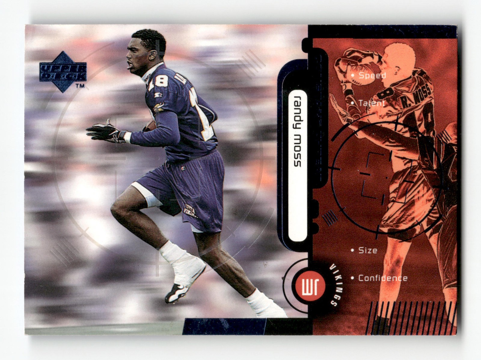 1998 Upper Deck Constant Threat RANDY MOSS #CT3 Vikings HOF RC