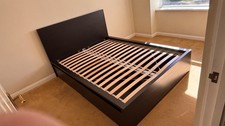 IKEA MALM Double Bed Frame – with 4 storage boxes - excellent condition