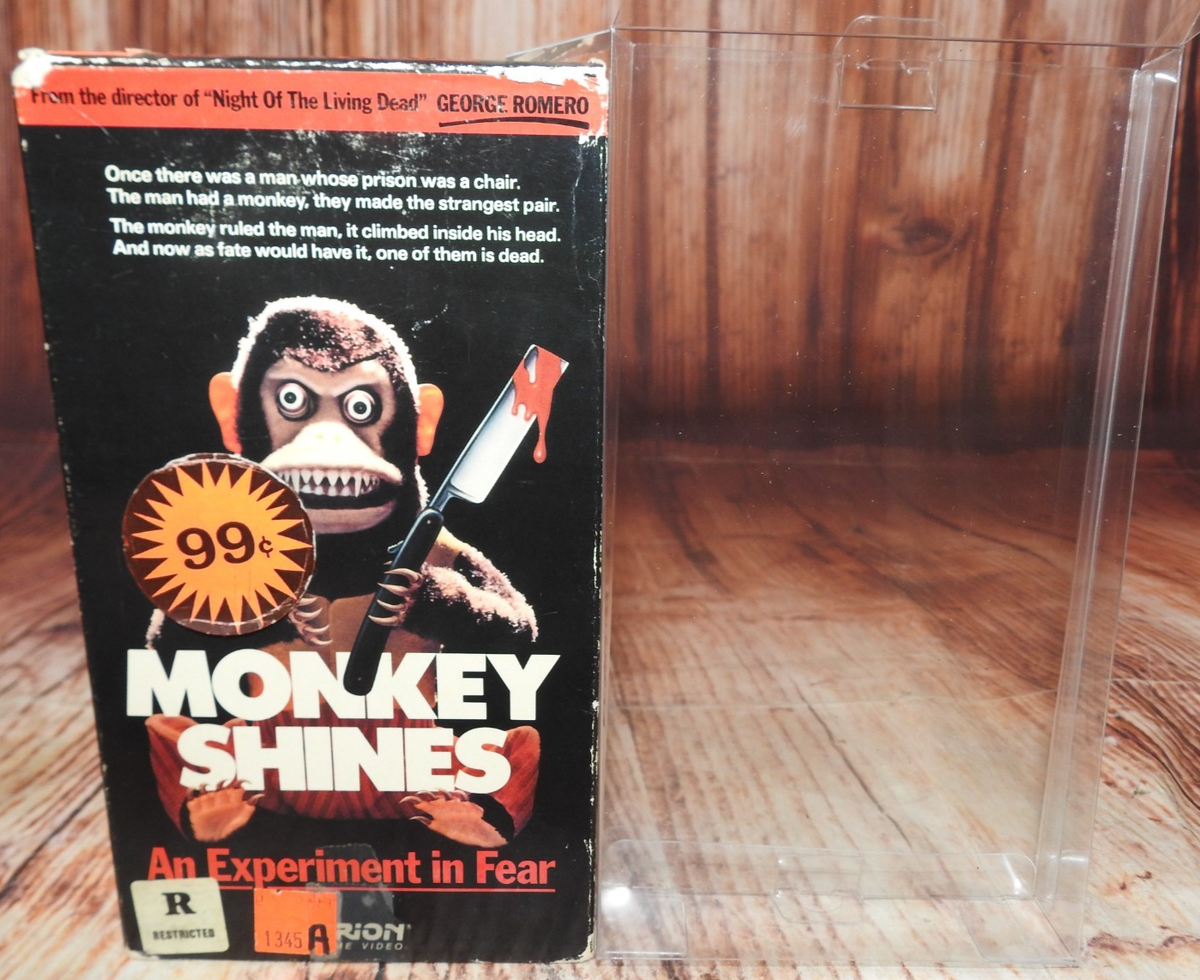 Monkey Shines (VHS) Horror Romero ORION with Protector 23568087283