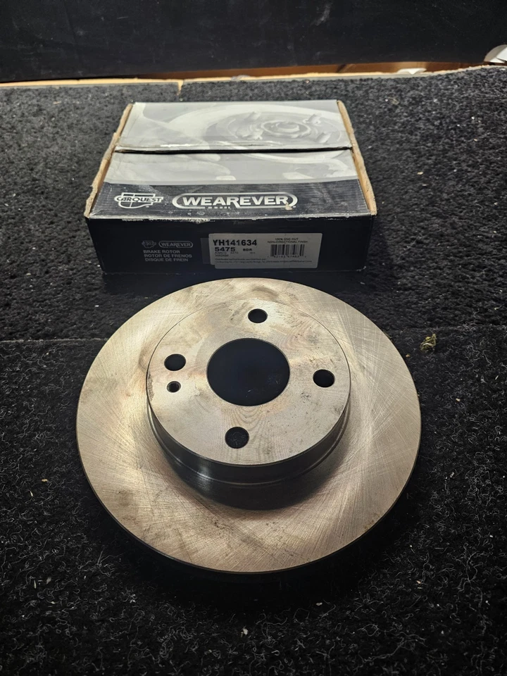 (QTY 2) For Mercury Tracer Ford Escort 1991-1998 Front Disc Brake Rotor YH141634 - Image 2 of 4