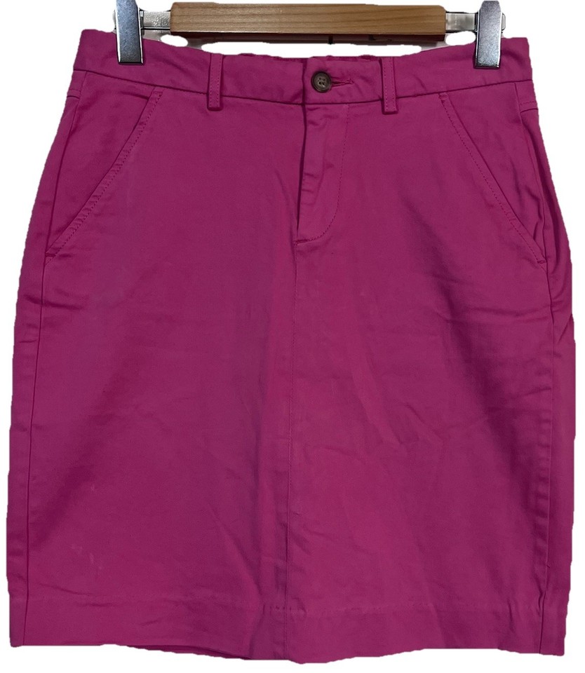 RB Sellars Ladies Size 10 Pink Cotton Blend A-Line Skirt Excellent Condition
