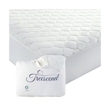 100 Cotton Organic Mattress Protector  Breathable  Noiseless Quilted GOTS ...
