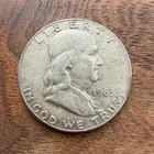1963 Franklin Half Dollar 50C US Coin - Franklin 50 Cent Piece, Uncertified