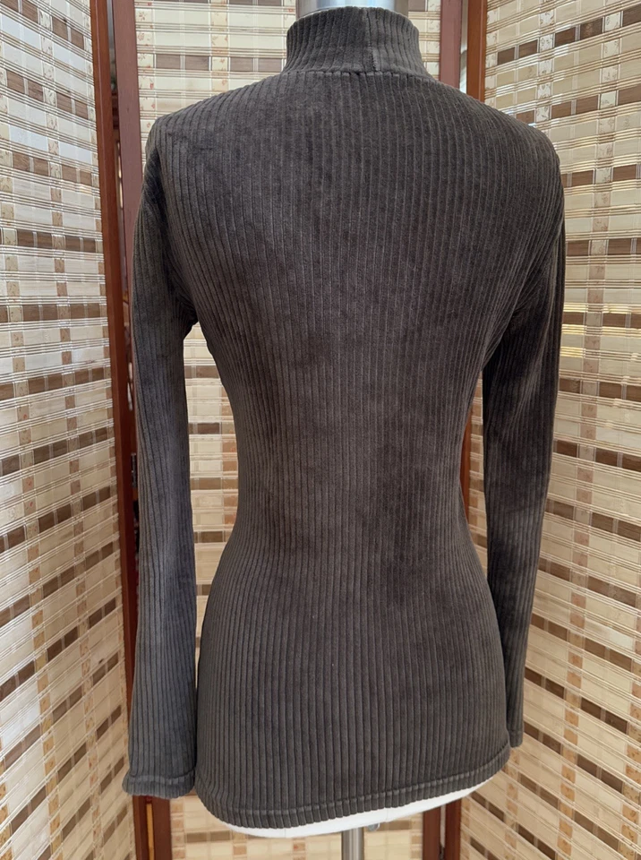 Vintage 90s Morgan De Toi Long Sleeve Brown Shirt Top Whimsigoth Small  - Image 4 of 4